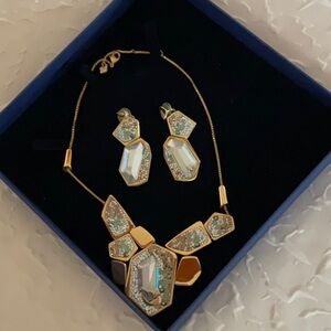 Swarovski Gold and Silver Jewelry Set